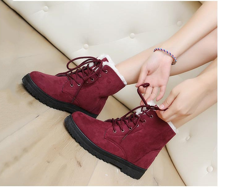 Warm Snow Boots with fur plush Insole for women