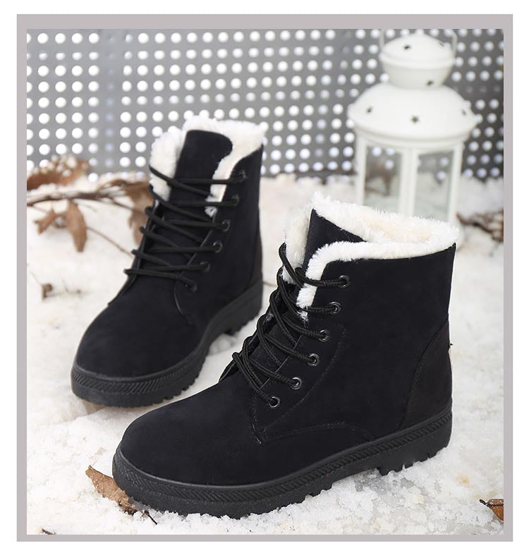 Warm Snow Boots with fur plush Insole for women