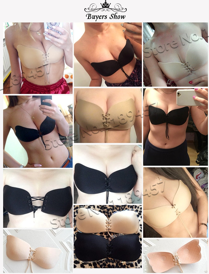 Women Invisible Bra Super Push Up