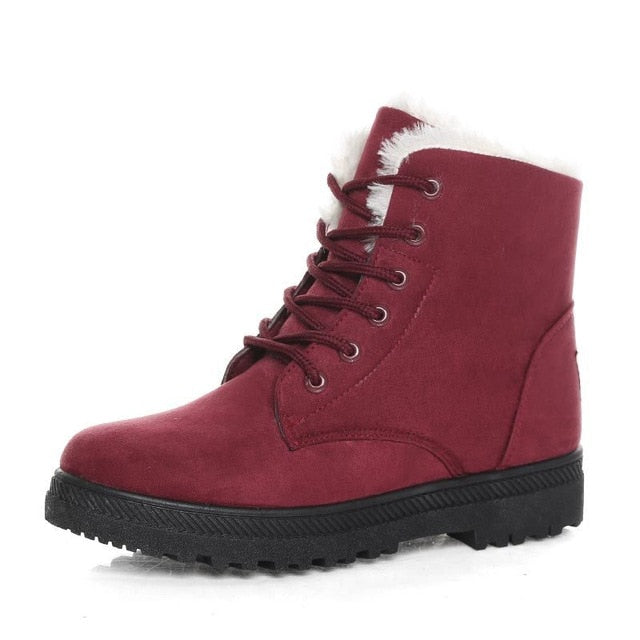 Warm Snow Boots with fur plush Insole for women