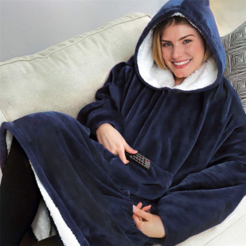 One Size Blanket Sweatshirt Hoodie Ultra Plush Soft & Warm