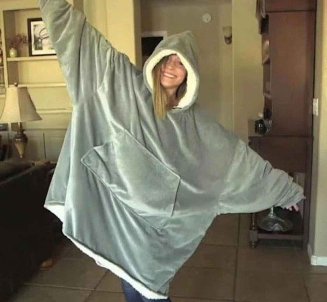 One Size Blanket Sweatshirt Hoodie Ultra Plush Soft & Warm