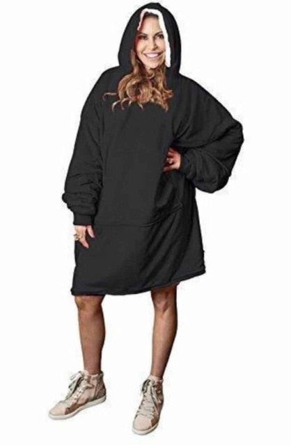 One Size Blanket Sweatshirt Hoodie Ultra Plush Soft & Warm