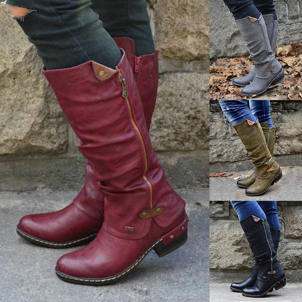 New Style Women Western Cowboy Knee Boots