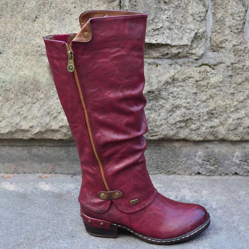 New Style Women Western Cowboy Knee Boots