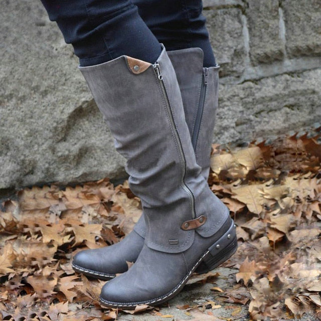 New Style Women Western Cowboy Knee Boots