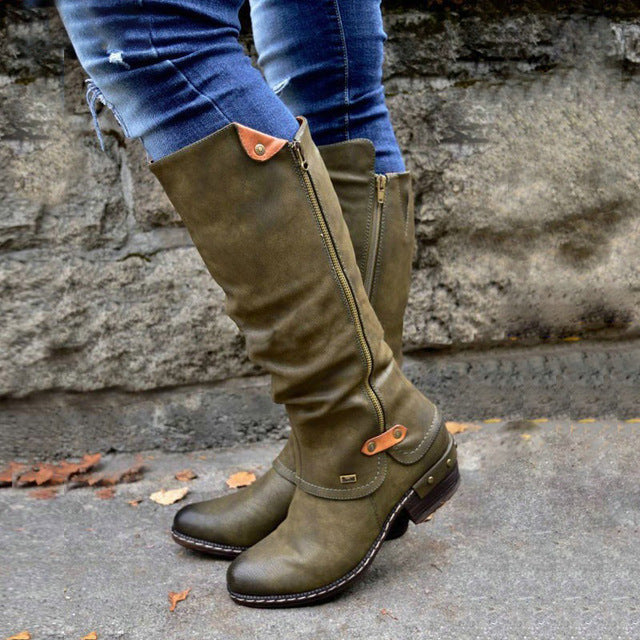 New Style Women Western Cowboy Knee Boots