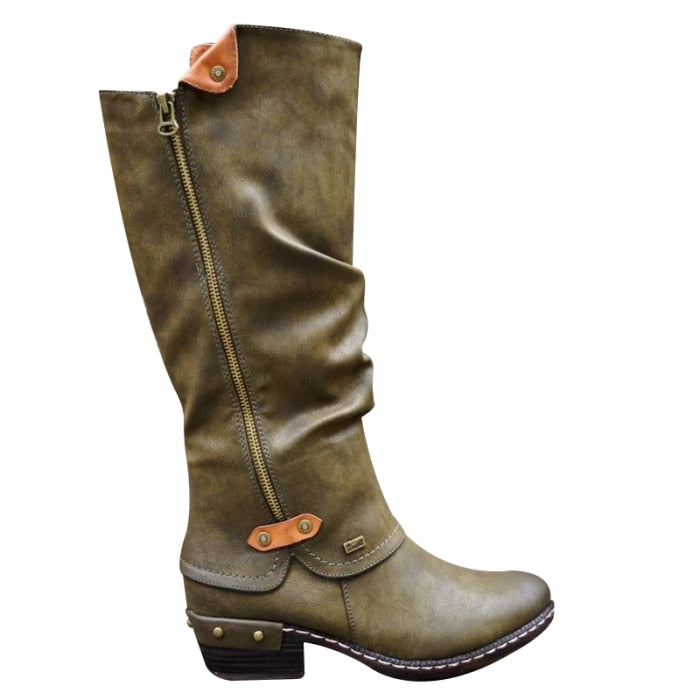 New Style Women Western Cowboy Knee Boots