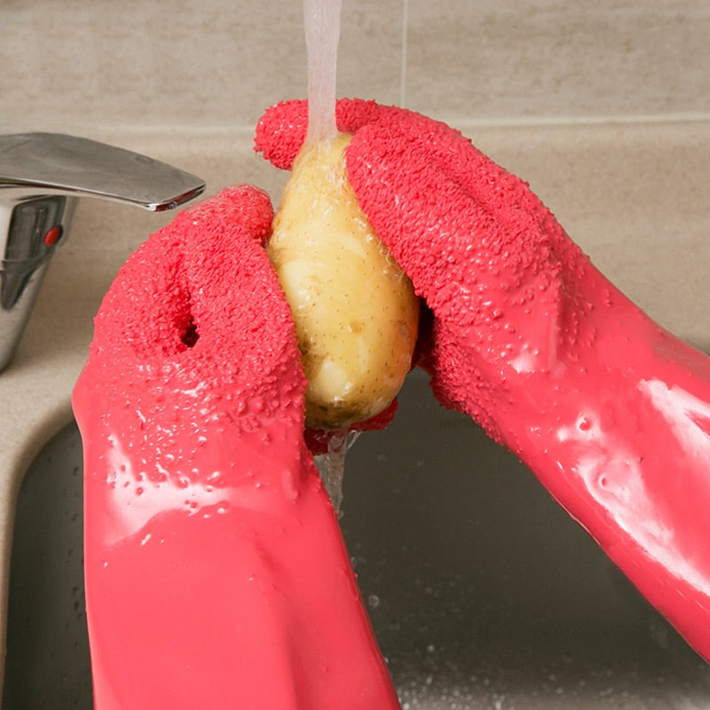 2pcs Pair Creative Peeled Potato Cleaning Gloves