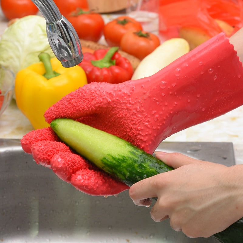 2pcs Pair Creative Peeled Potato Cleaning Gloves