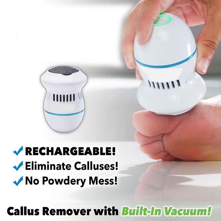Electric Callus Remover with Built-In Vacuum